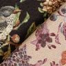 Decor Fabric Tapestry Fabric Flowers and birds – black/green,  thumbnail number 4