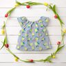 Stretch Poplin Stripes and lemons – white/indigo,  thumbnail number 6