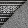 Knitted jacquard Norwegian stripes – light grey/black,  thumbnail number 5