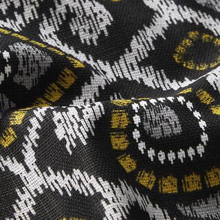 Decor Fabric Half Panama ethnic modern – black, 