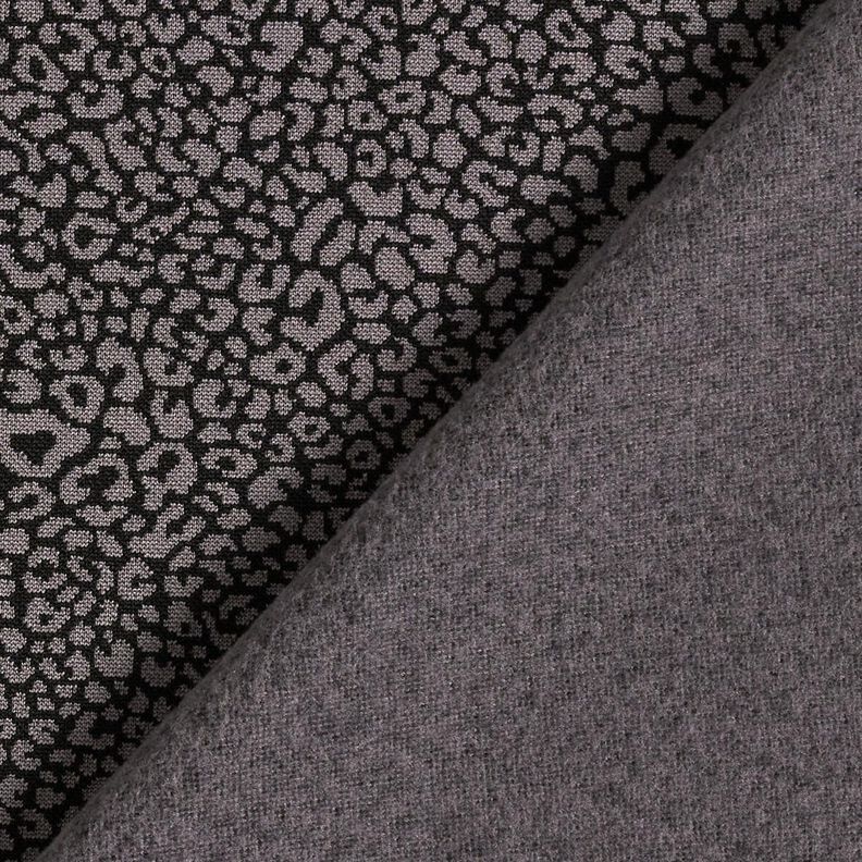 Leopard print knitted jacquard – grey/black,  image number 4