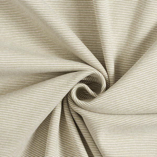 Tubular cuff fabric narrow stripes – light olive/offwhite,  image number 1