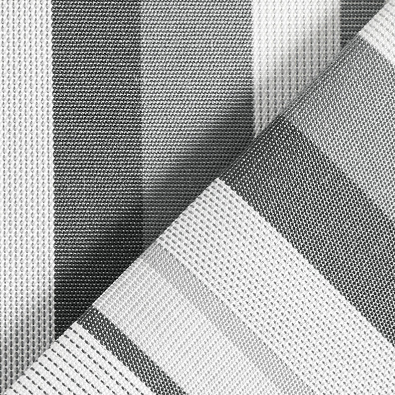 Outdoor Fabric Canvas Stripes – grey,  image number 4