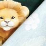Cotton Jersey Cute Lion Panel | Glitzerpüppi  – dark green/fawn,  thumbnail number 5