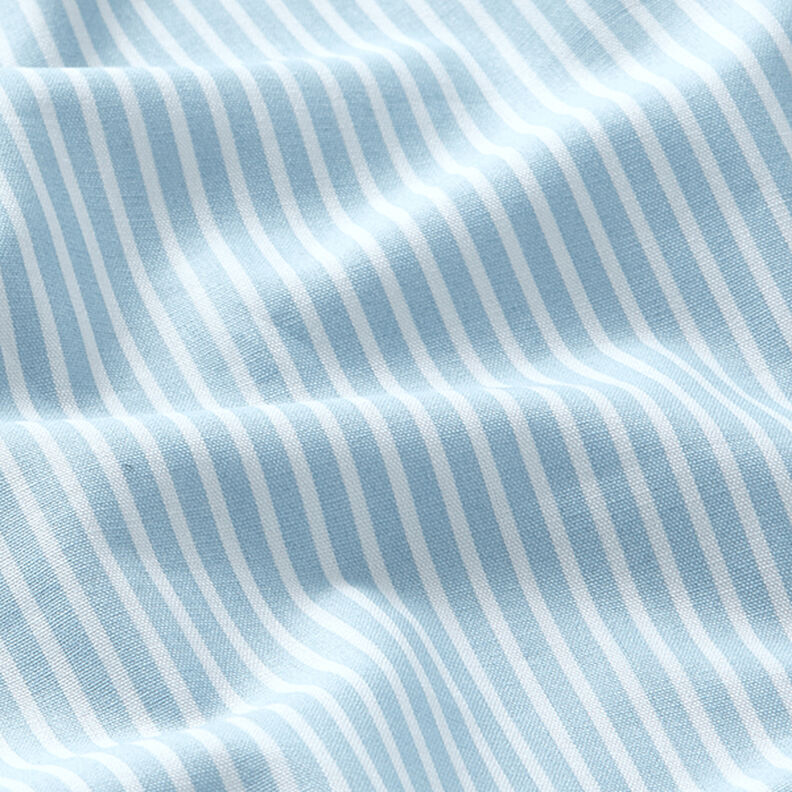 Cotton Poplin Stripes – light blue/white,  image number 2