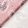 Cotton Jersey leopard print hearts – light dusky pink,  thumbnail number 4
