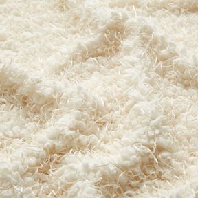 Faux fur effect threads – white, 