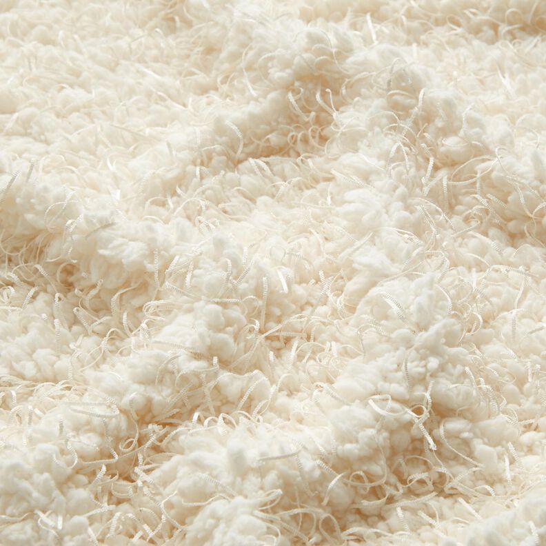 Faux fur effect threads – white,  image number 2