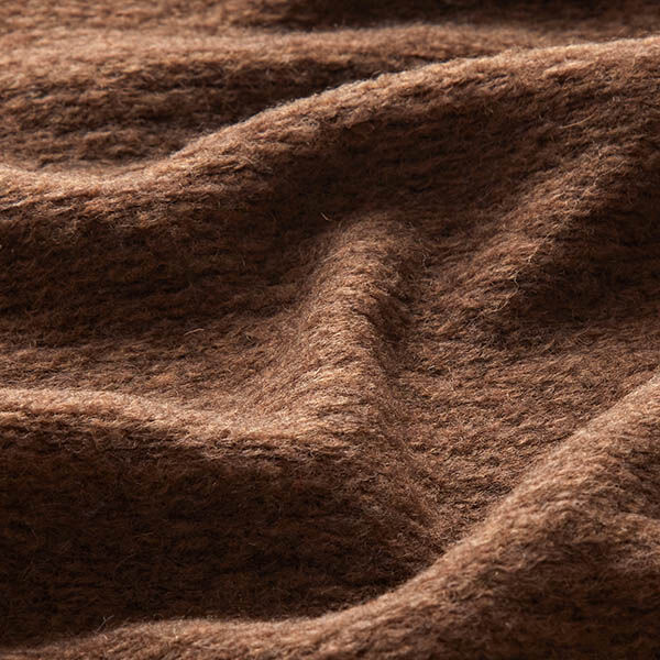 Mottled Wool Blend Knit Coating – chocolate,  image number 2