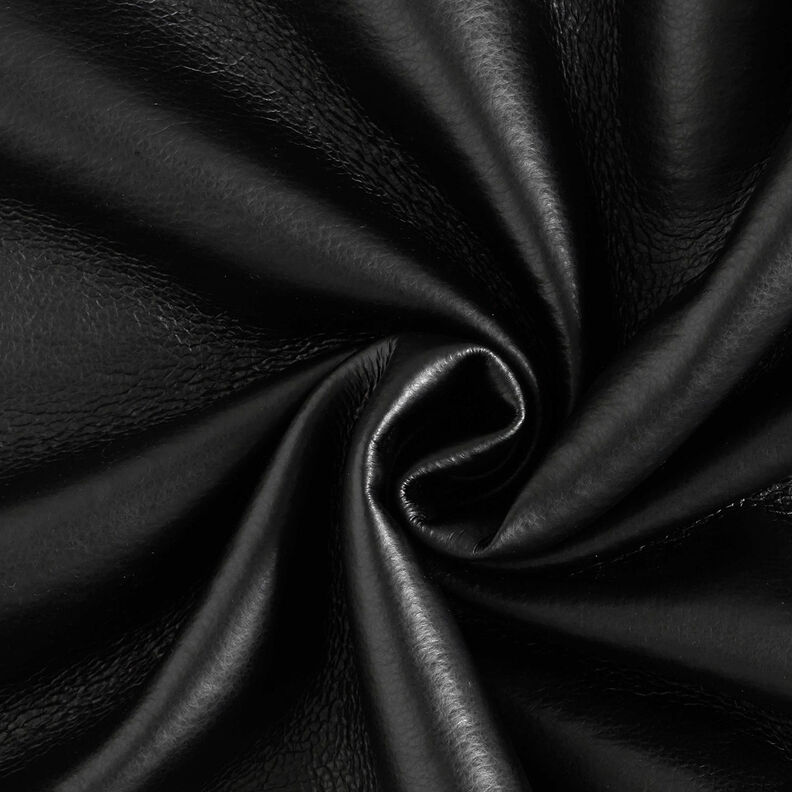 Seconds Plain Imitation Leather with Faux Fur Reverse – black/navy blue,  image number 5