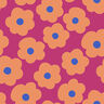 Cotton Poplin Big Flower | Nerida Hansen – red lilac/apricot,  thumbnail number 1