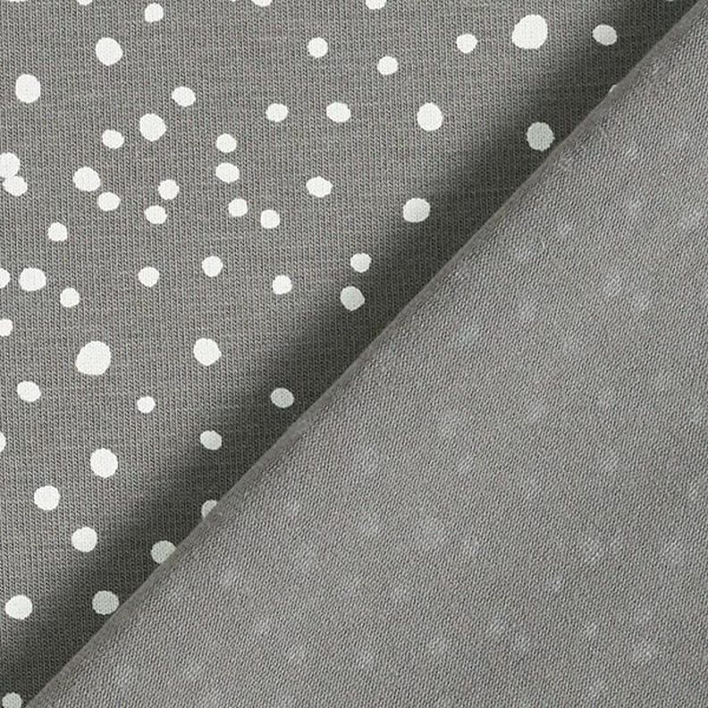 Cotton jersey irregular dots – grey,  image number 4