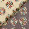 Decor Fabric Tapestry Fabric small flower mandalas – light beige/red,  thumbnail number 4