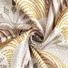 Decor Fabric Cotton Twill abstract palm fans – curry yellow/ivory,  thumbnail number 3