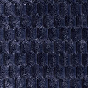 Faux Fur Honeycomb – midnight blue, 