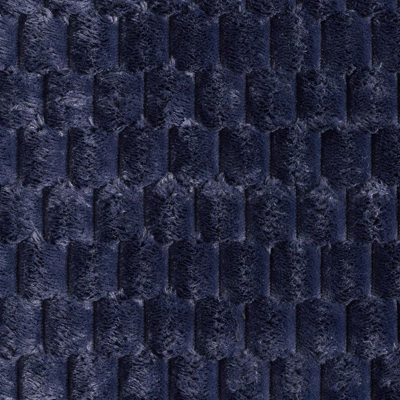 Faux Fur Honeycomb – midnight blue, image number 1