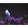 Cotton Jersey Winter owl Panel | Glitzerpüppi – black/grape,  thumbnail number 5