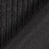 cable knit faux fur – black,  thumbnail number 4