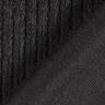 cable knit faux fur – black,  thumbnail number 4