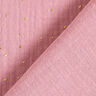Scattered Gold Polka Dots Cotton Muslin – pink/gold,  thumbnail number 4