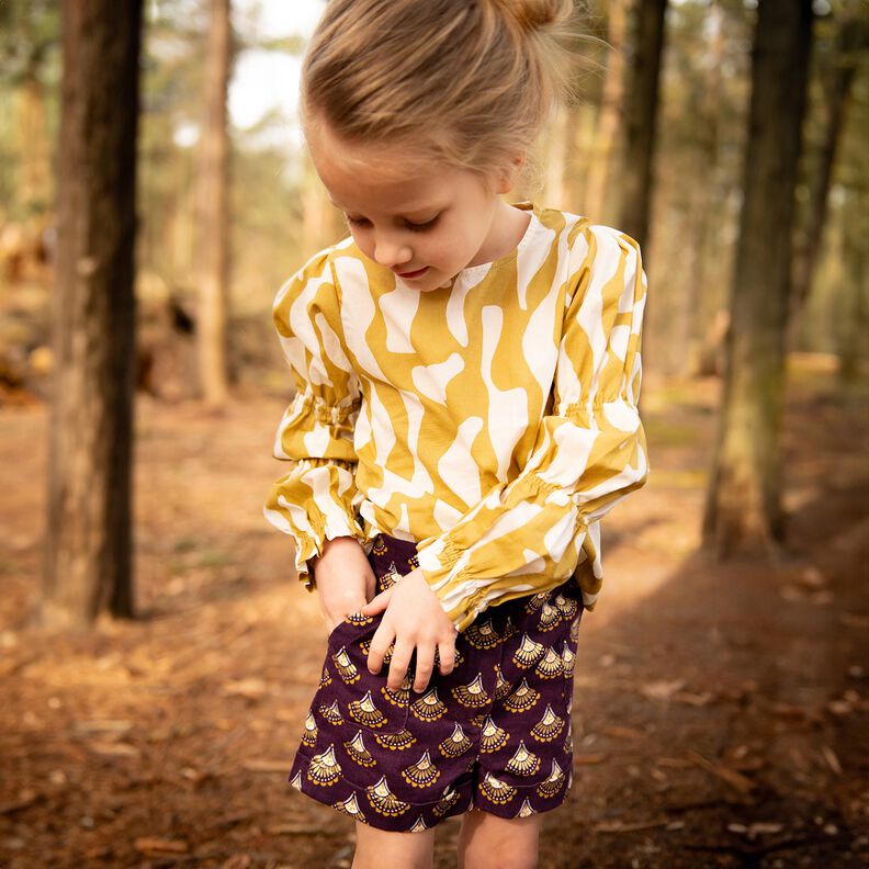 Baby Cord Glitter fans – aubergine,  image number 5