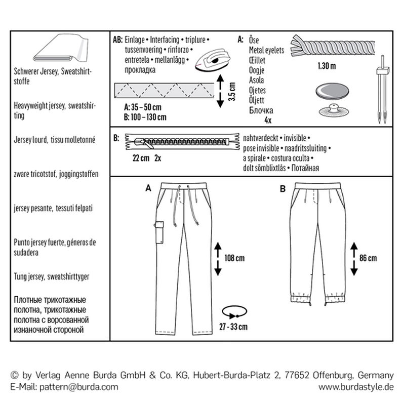 Trousers/Pants | 3/4 Trousers/Pants, Burda 6471 | 34 - 46,  image number 5