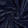 Faux fur wide horizontal stripes – midnight blue,  thumbnail number 3