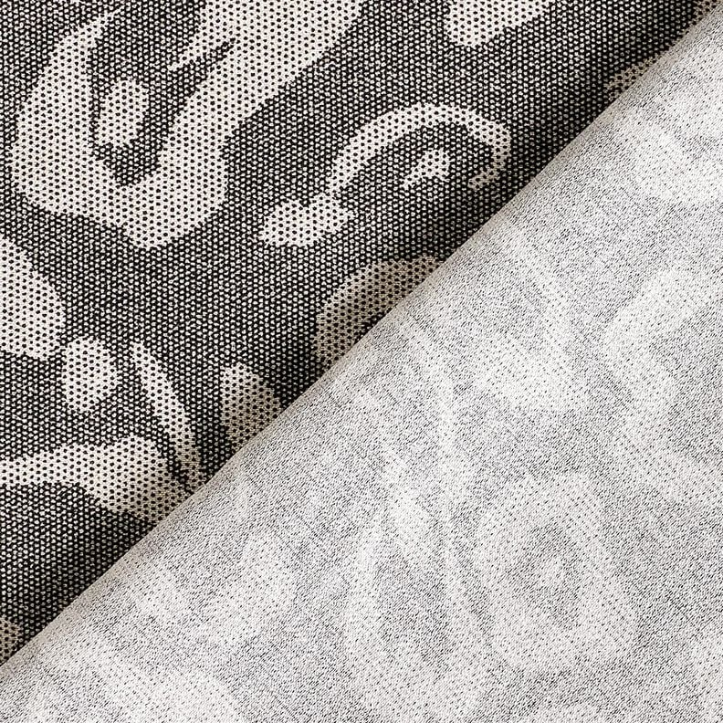 <h2>Air Flow Leo Viscose Fabric &ndash; Anthracite/Off-white/Black & Digitally Printed</h2>,  image number 4