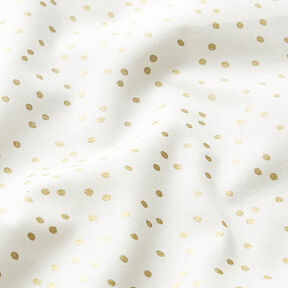 Cotton Poplin Fine Dots – offwhite/gold, 
