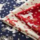 Jumping reindeer cotton poplin fabric – red,  thumbnail number 5