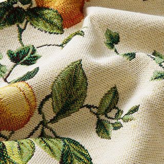 Decor Fabric Tapestry Fabric Fruits – light beige/carmine, 