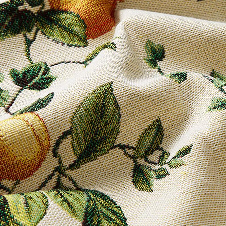 Decor Fabric Tapestry Fabric Fruits – light beige/carmine,  image number 2