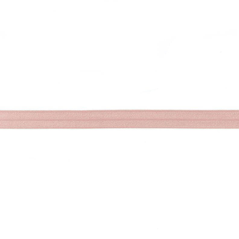 Elasticated Edging  shiny [15 mm] – light dusky pink,  image number 1