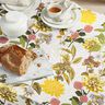 Decorative Panama fabric floral print – misty grey,  thumbnail number 8