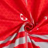 French terry Panel Emergency doctor outfit | Stoff&Liebe – red/silver grey,  thumbnail number 3