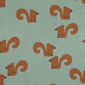 Brushed Sweatshirt Fabric Squirrel | Poppy Fabrics – reed/bronze, 