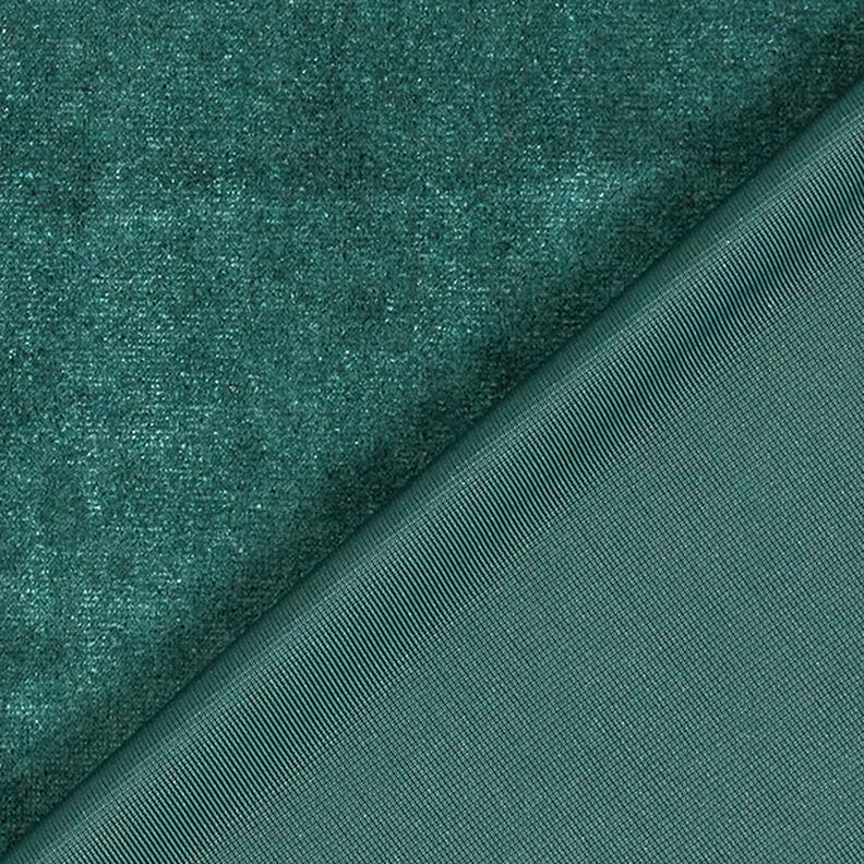 Plain Stretch Velvet – dark green,  image number 3