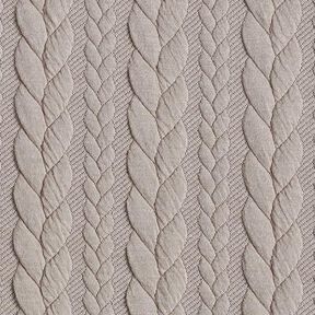 Cabled Cloque Jacquard Jersey – beige, 
