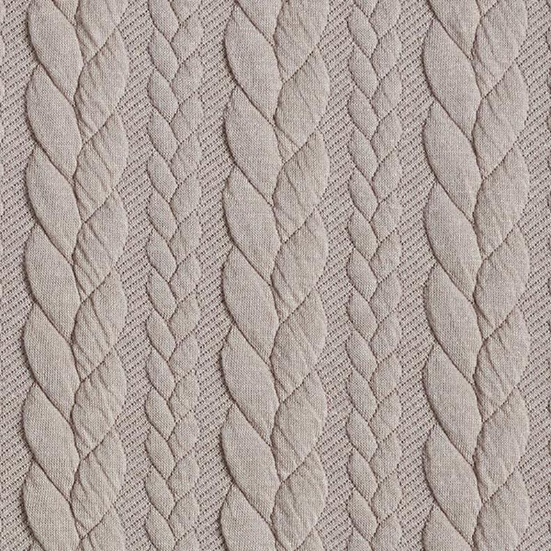 Cabled Cloque Jacquard Jersey – beige,  image number 1