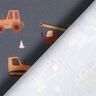 Cotton Poplin Building site vehicles Digital Print – anthracite,  thumbnail number 4