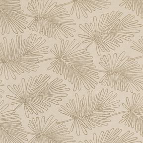 Decor Fabric Jacquard Leaf contours – natural, 