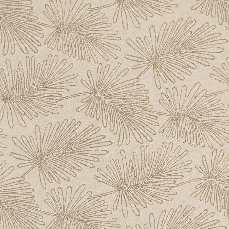 Decor Fabric Jacquard Leaf contours – natural, image number 1