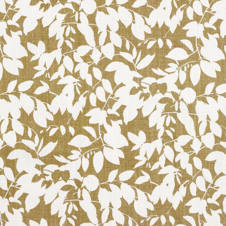 Decor Fabric Panama Leaf Shadows &ndash; cream/light olive,  image number 1