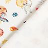 French Terry cats and aliens in space Digital Print – ivory,  thumbnail number 4