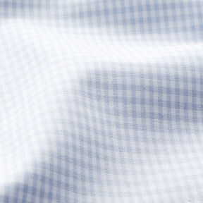 Cotton Vichy check 0,2 cm – light wash denim blue/white, 