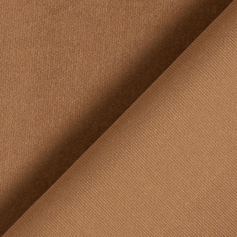 Stretch Velvet Plain Baby Cord – medium brown,  image number 3