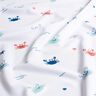 Swimsuit Fabric UPF50 happy crabs – white/lobster,  thumbnail number 2