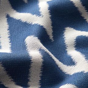 Outdoor Fabric Jacquard Ikat Print – blue, 
