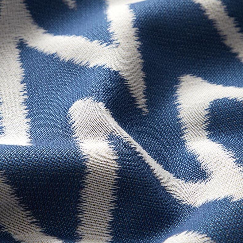 Outdoor Fabric Jacquard Ikat Print – blue,  image number 2