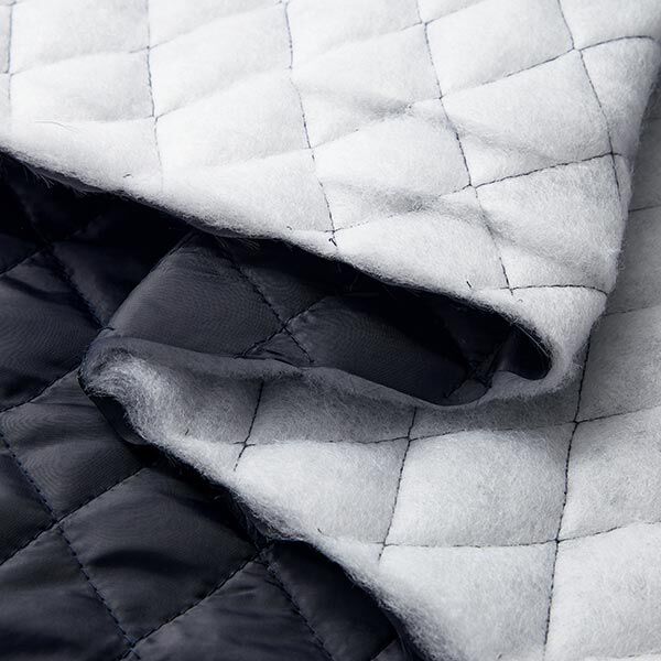 Quilted lining rhombus – blue-black,  image number 6